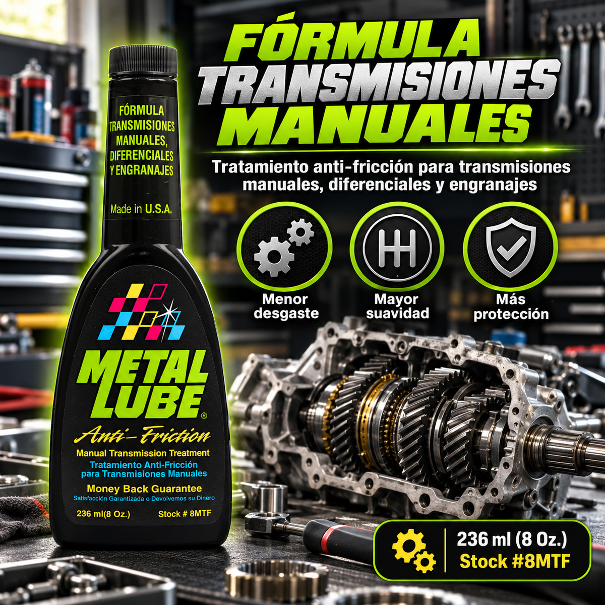 METAL LUBE FORMULA CAJA CAMBIOS MANUALES 8MTF- 236ml