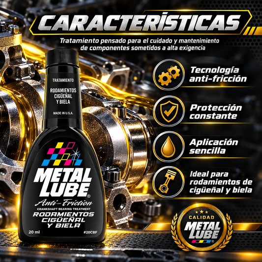 METAL LUBE RODAMIENTO CIGÜEÑAL Y BIELA 20FRCB- 20ml