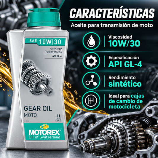 MOTOREX ACEITE CAJA DE CAMBIO SINTETICO 10W30 - 1litro