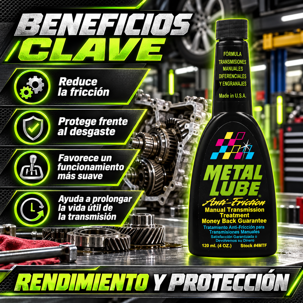 METAL LUBE FORMULA CAJA CAMBIOS MANUALES 4MTF- 120ml