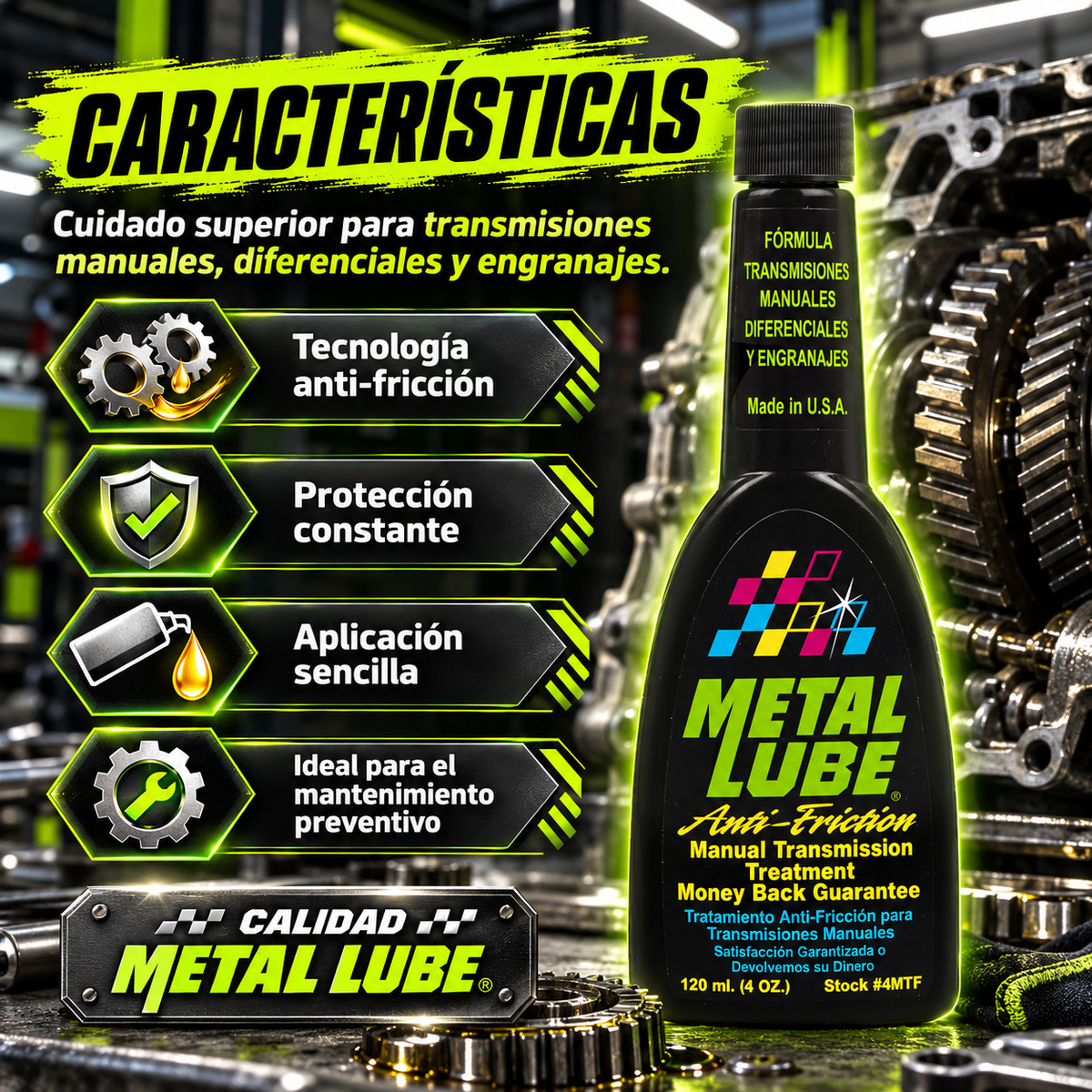 METAL LUBE FORMULA CAJA CAMBIOS MANUALES 4MTF- 120ml