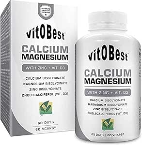 Vit.O.Best Calcio Magnesio Vit D3 60 Caps 60 Capsulas 300 g